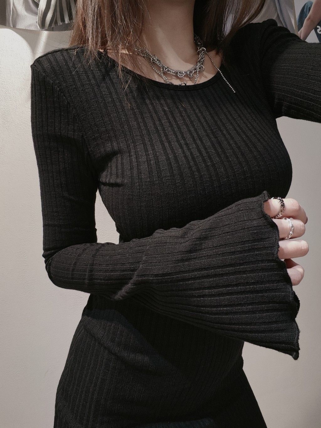 8190兩面穿捲邊洋裝