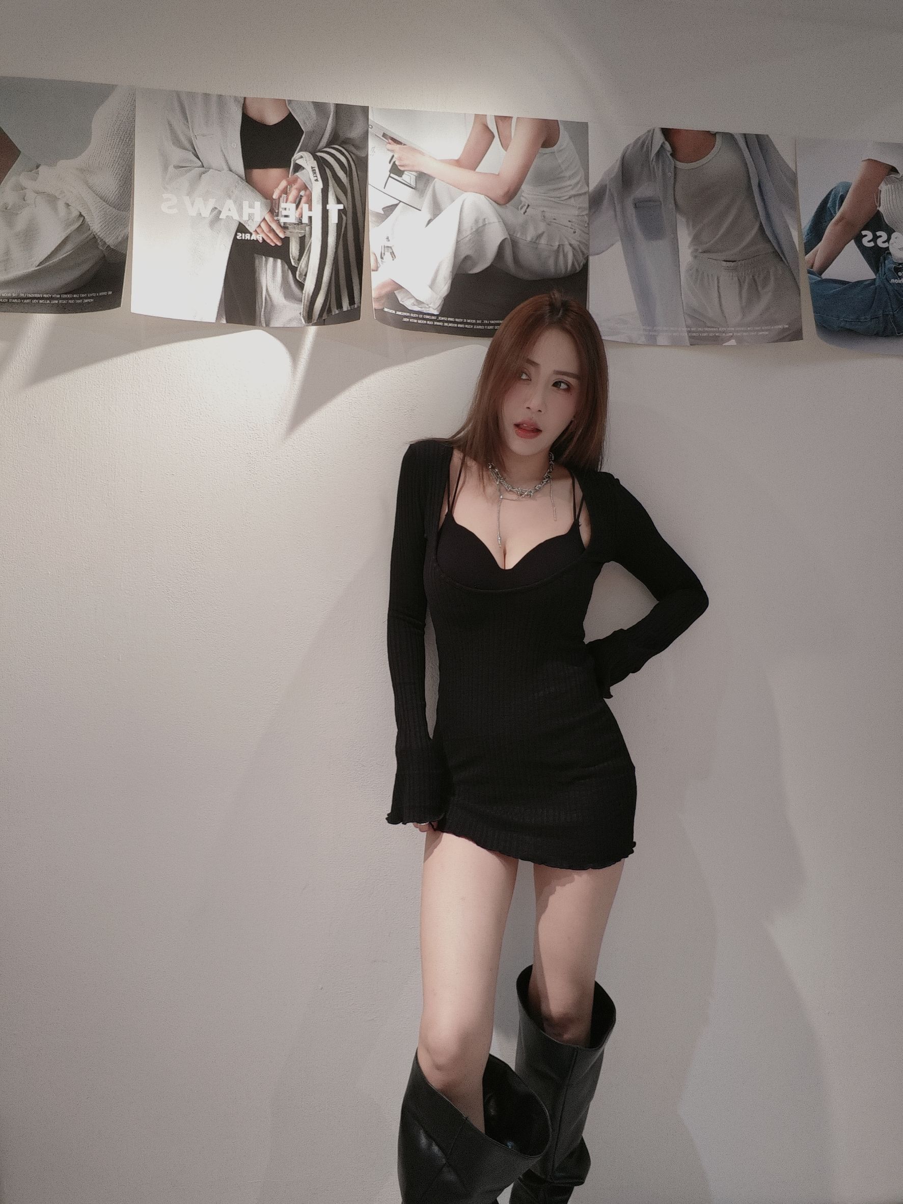 8190兩面穿捲邊洋裝 (2)