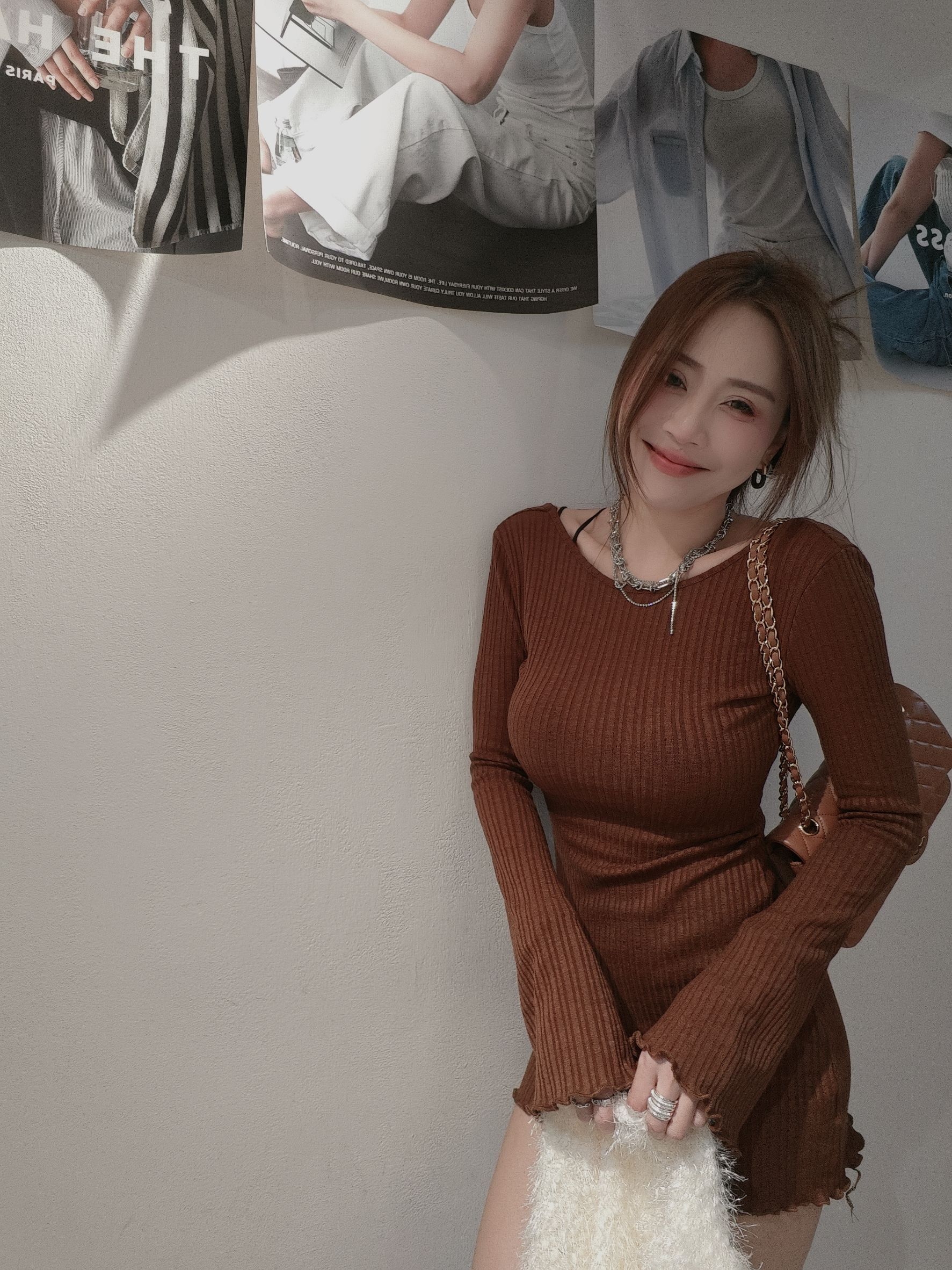 8190兩面穿捲邊洋裝 (5)