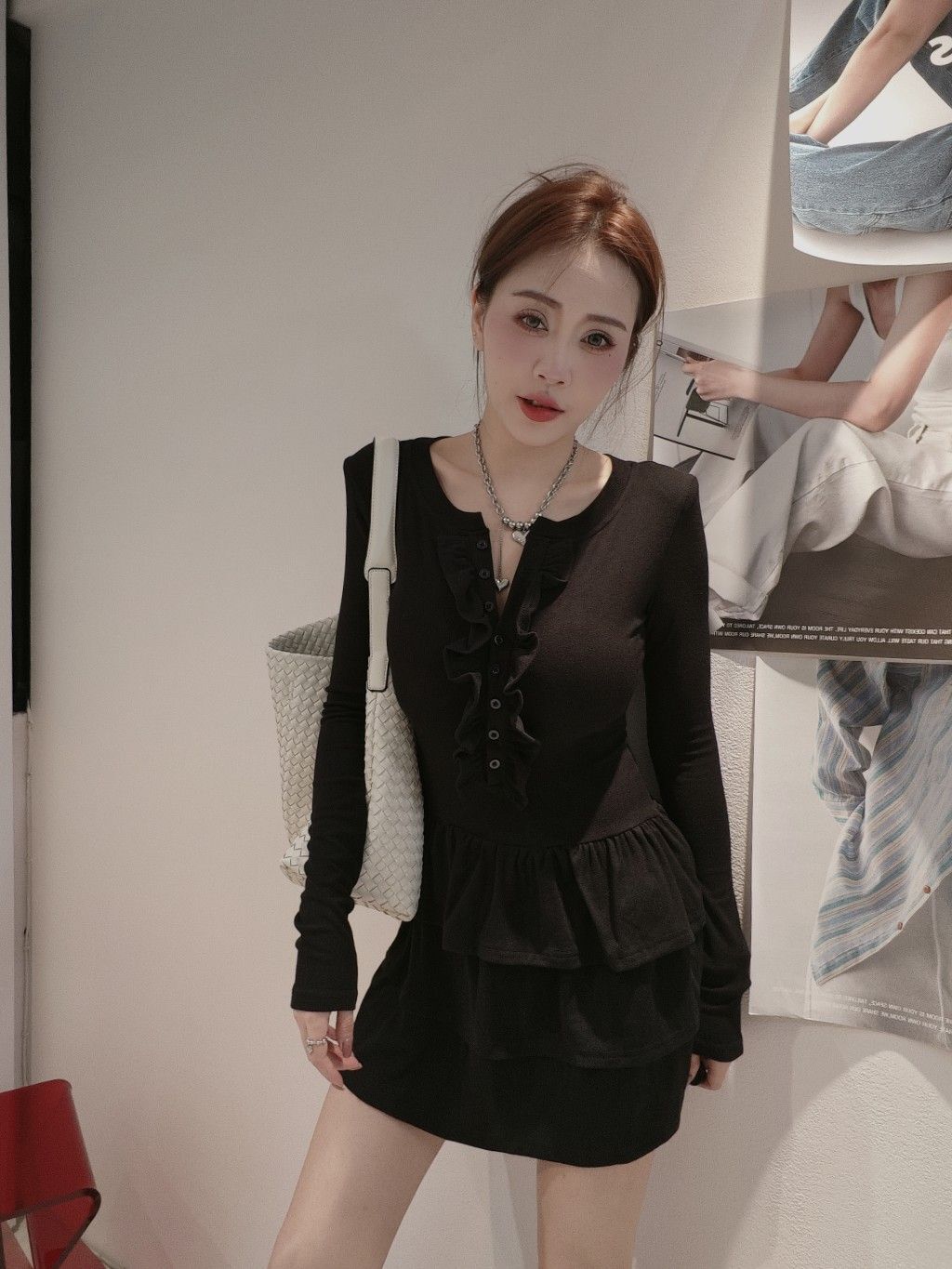 8170荷葉蛋糕小洋裝 (2)