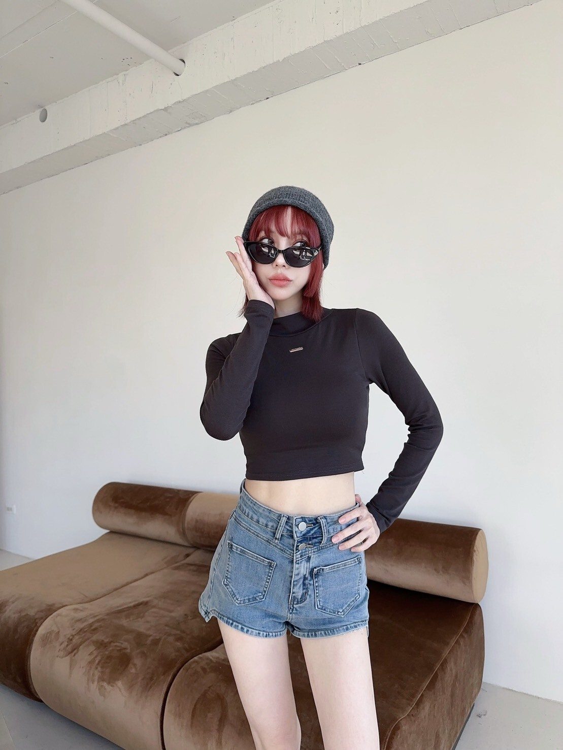 9689𝓛𝓪𝓭𝔂𝓰𝓸訂製款-爆款高領鐵牌發熱胸墊上衣 (5)