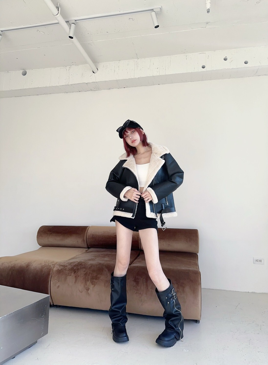 8813𝓛𝓪𝓭𝔂𝓰𝓸翻領內鋪毛皮革口袋外 (6)