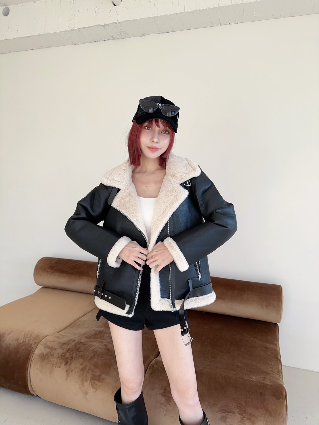 8813𝓛𝓪𝓭𝔂𝓰𝓸翻領內鋪毛皮革口袋外 (2)