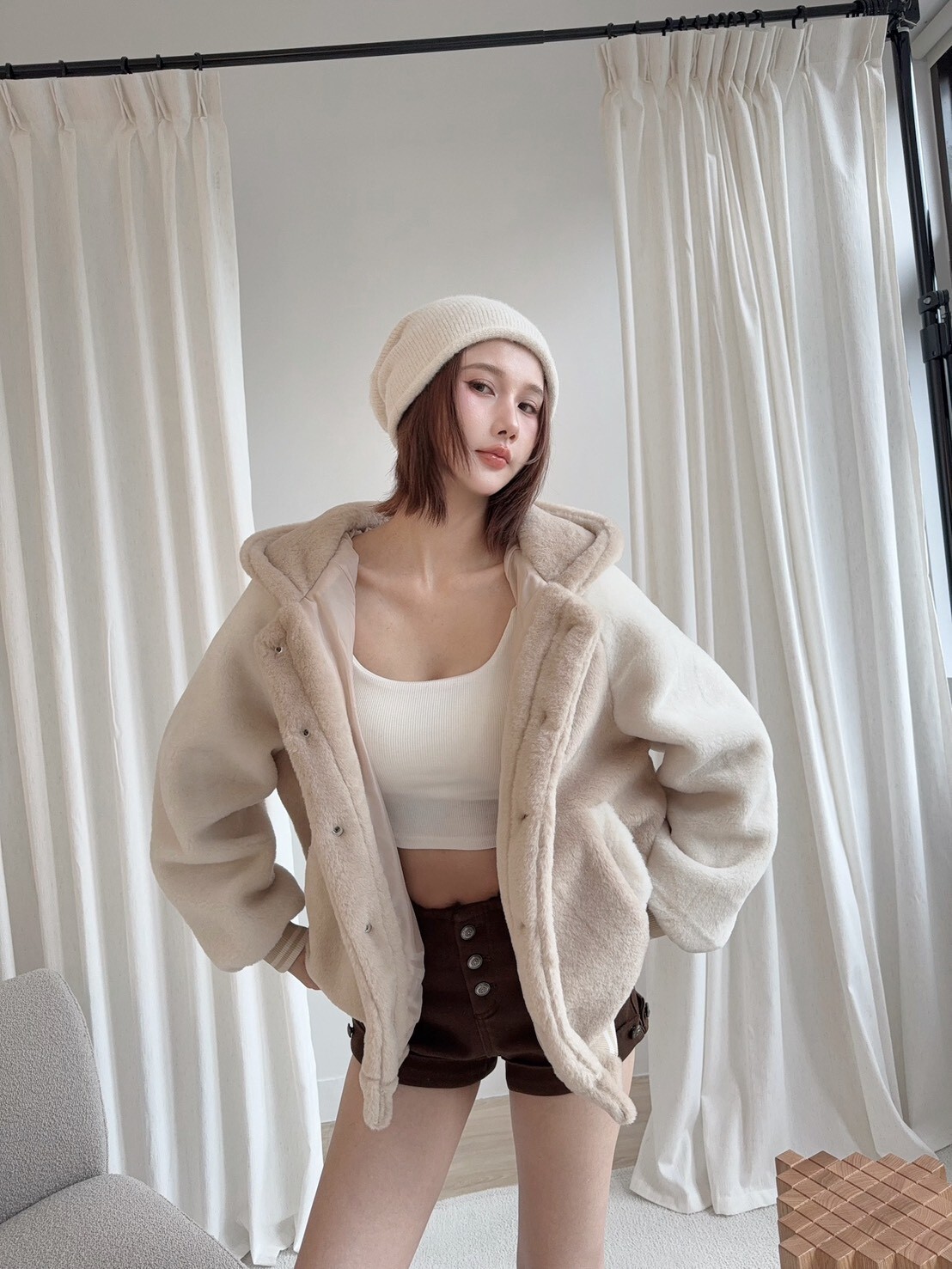 7322-1訂製款-巨Q熊寶寶連帽撞色棒球外 (5)