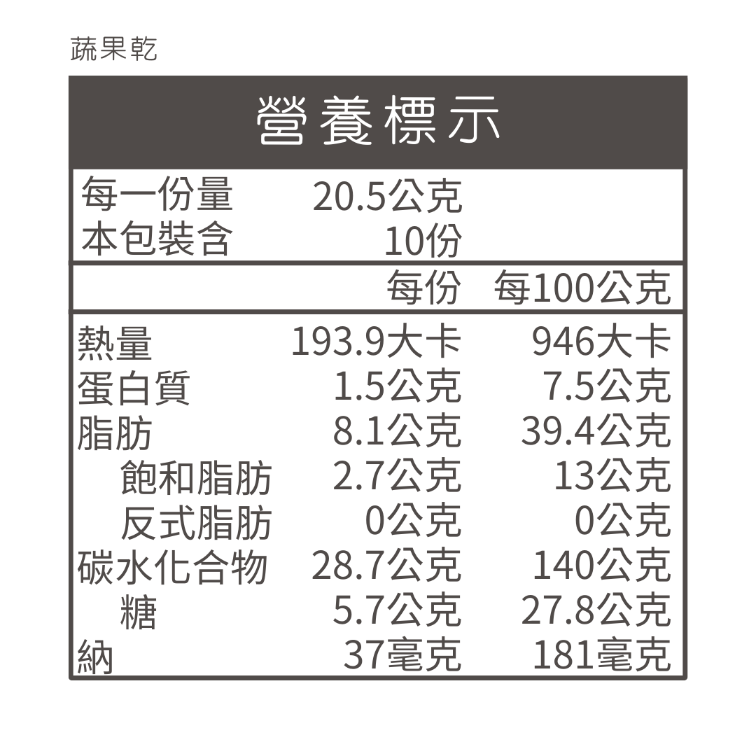 F-NT0051蔬果乾