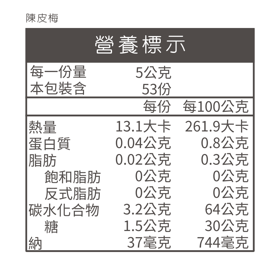 F-NT0041陳皮梅