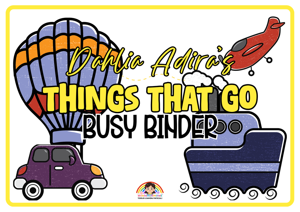 Things That Go Busy Binder