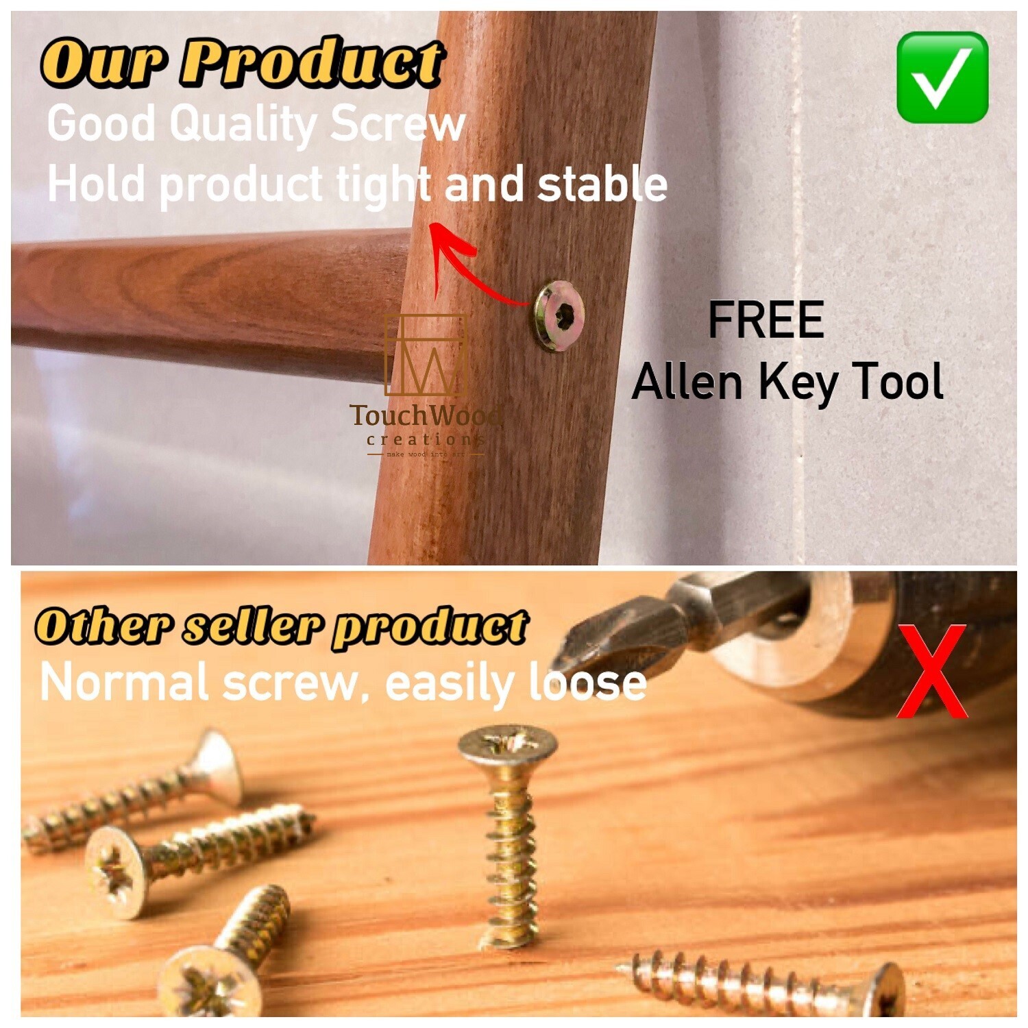 Solid Wood Ladder Rack (Large)