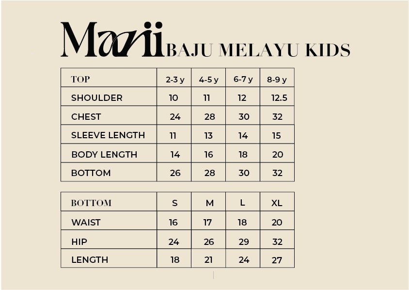 BAJU MELAYU KIDS