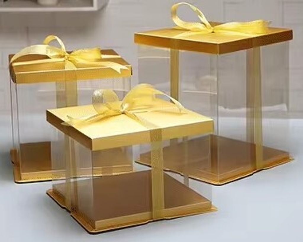 Cake Box SQ Gold Top