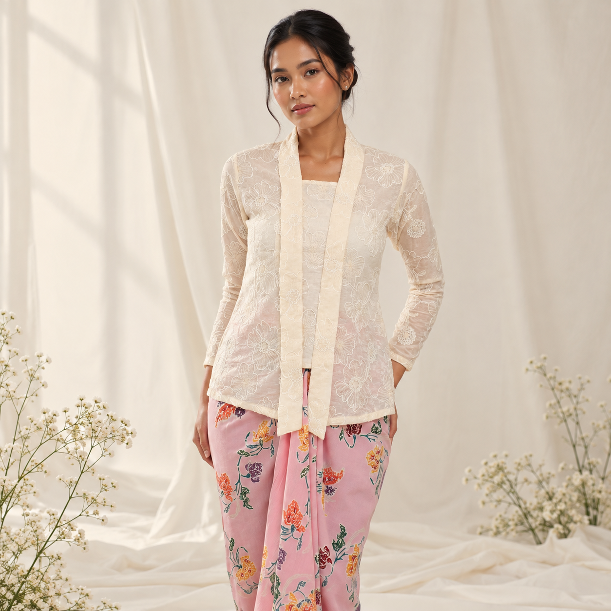 Elegant Ivory Kebaya Portrait (2)