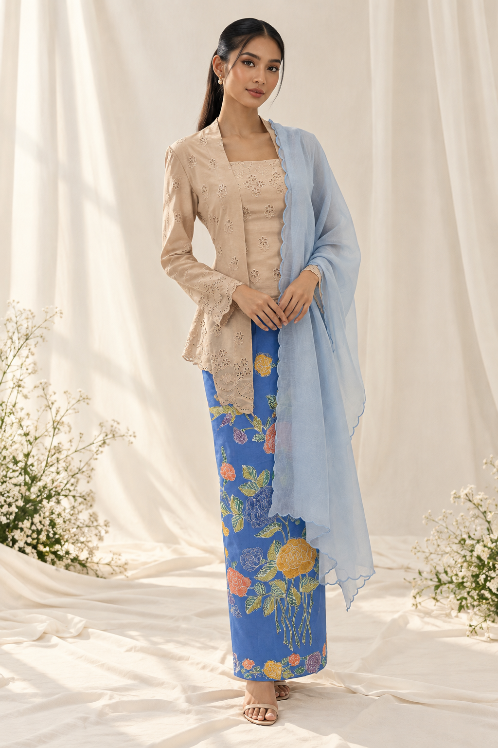 Elegant Kebaya Portrait in Soft Light