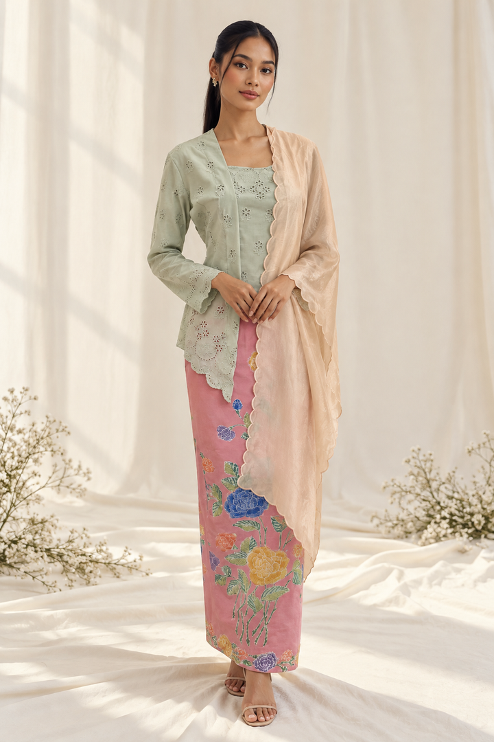 Elegant Mint Kebaya Portrait