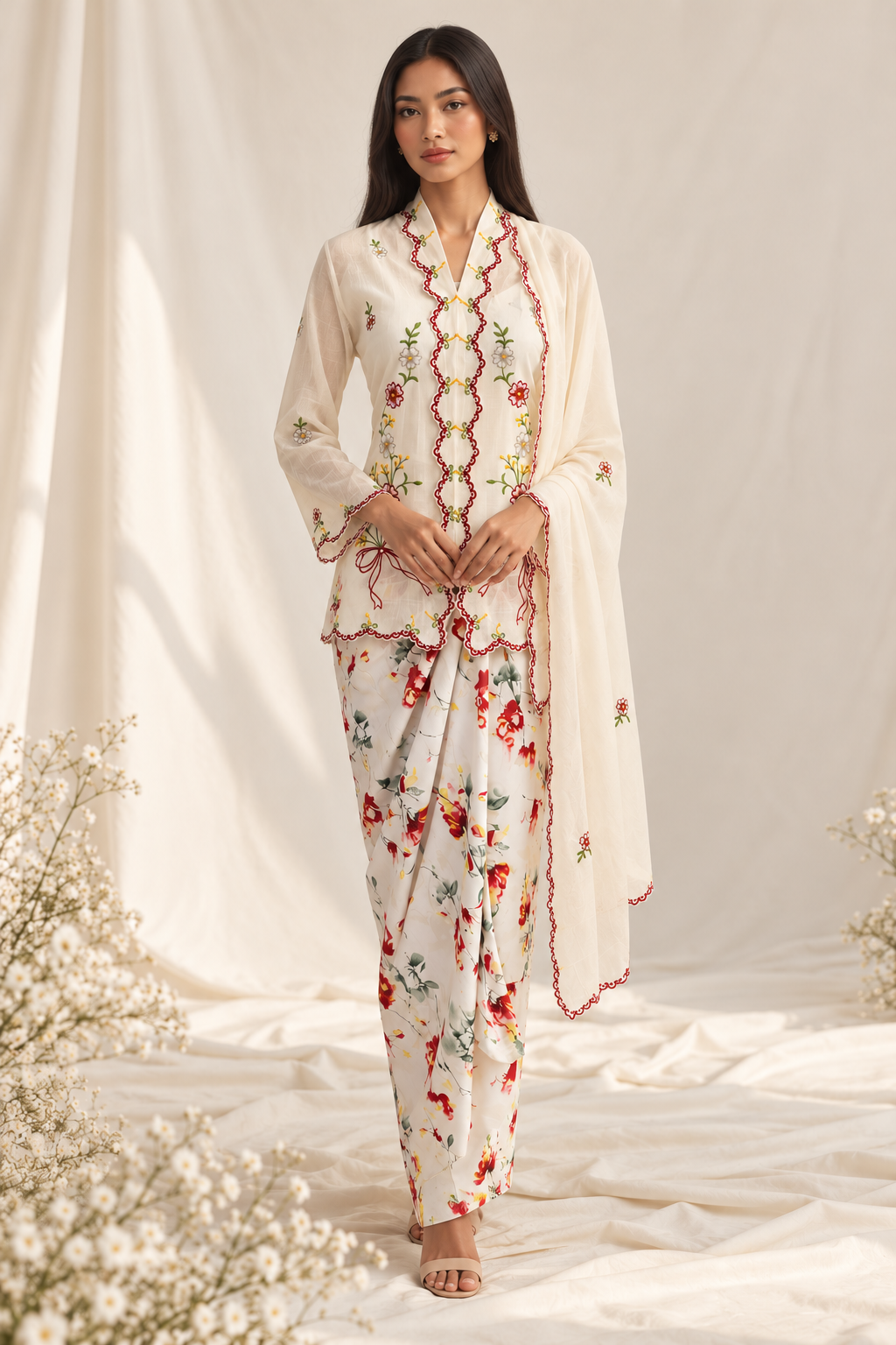 Elegant Ivory Kebaya Portrait (2)