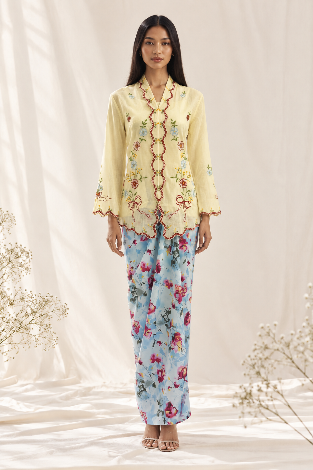 Pastel Kebaya in a Dreamy Studio