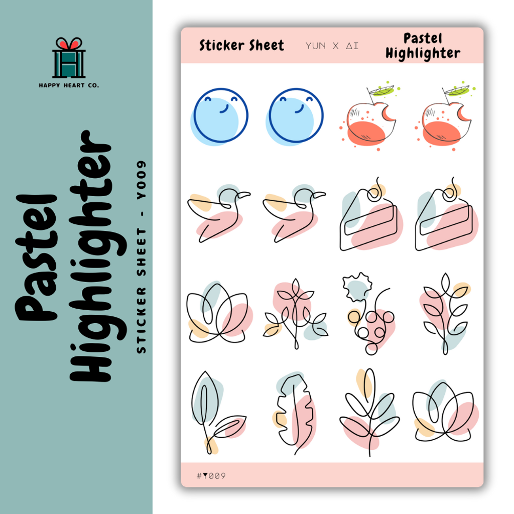 Y009 - Pastel Highlighter (2)