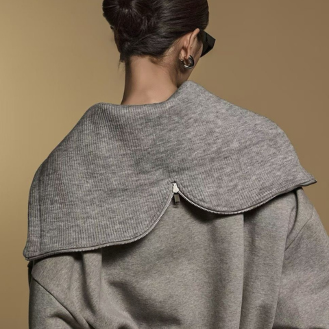 Over Size刷毛長袖上衣