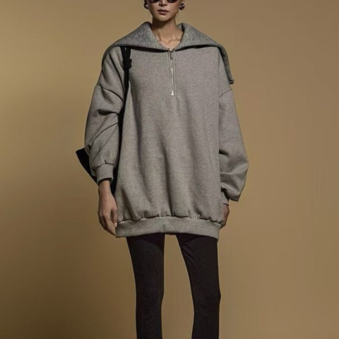 Over Size刷毛長袖上衣