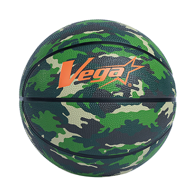 VEGA 迷彩橡膠削邊籃球