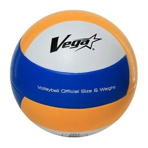 VEGA 軟式橡膠排球5號球黃藍白