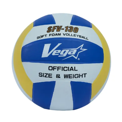 VEGA 軟式橡膠排球3號球白藍黃