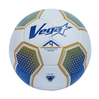 VEGA 高彈跳貼皮足球四號球白