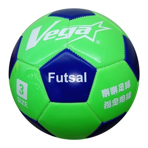 VEGA 3號PVC車縫樂樂足球綠藍