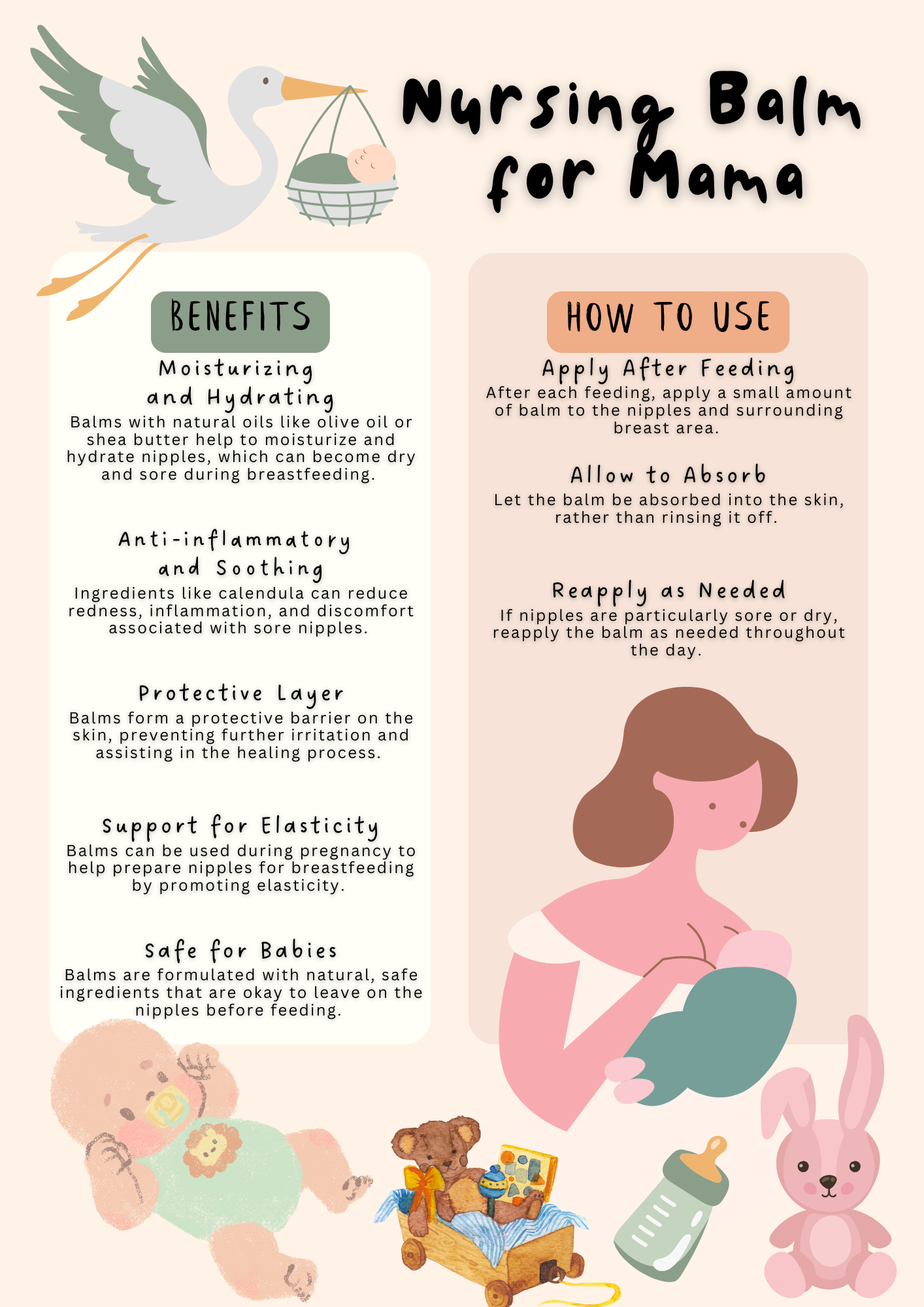 Nursing balm benefit and tutorial