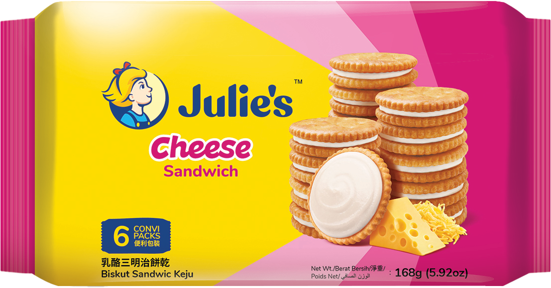 Julie's Cheese Sandwich 168g (1)