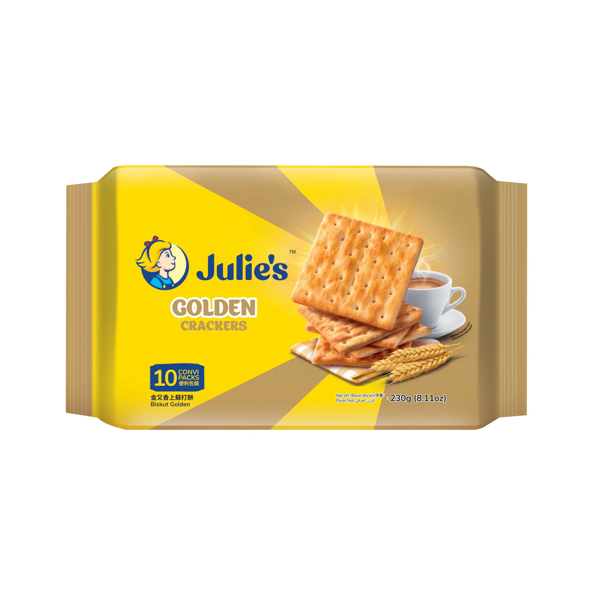 Julie's Golden Crackers 230g