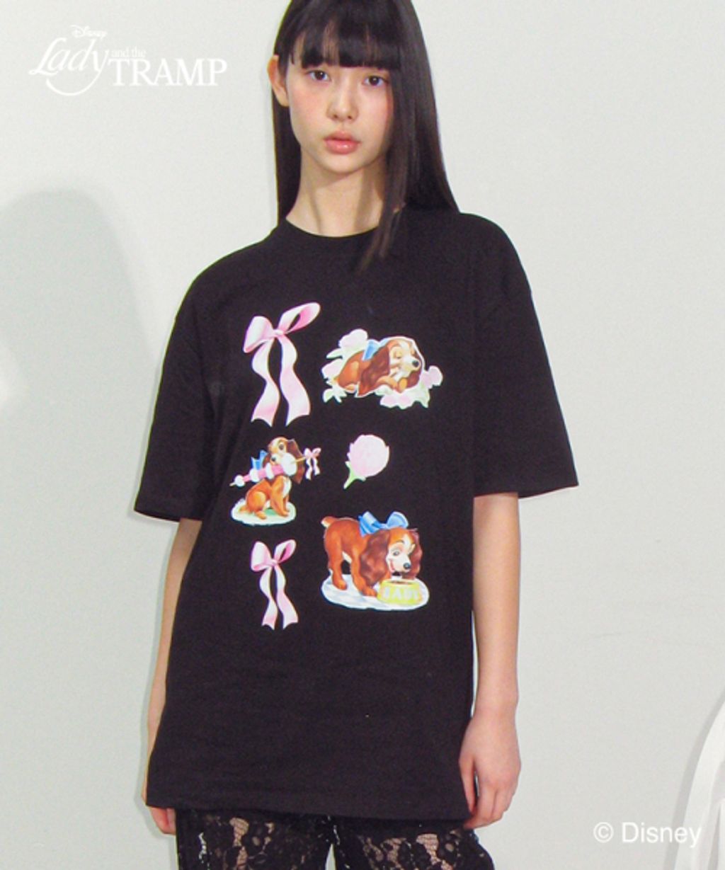 【RONRON】LADY DOG MOMENTS OVER FIT T SHIRT (2 COLORS) RONRON LADY DOG MOMENTS OVER FIT T SHIRT – Thewoorolls