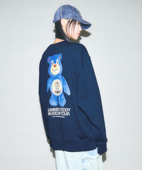 [LMC]UNISEX★SUMMER TEDDY MUSEUM TOUR SWEATSHIRT SUMMER TEDDY MUSEUM TOUR SWEATSHIRT light heather gray - LMC