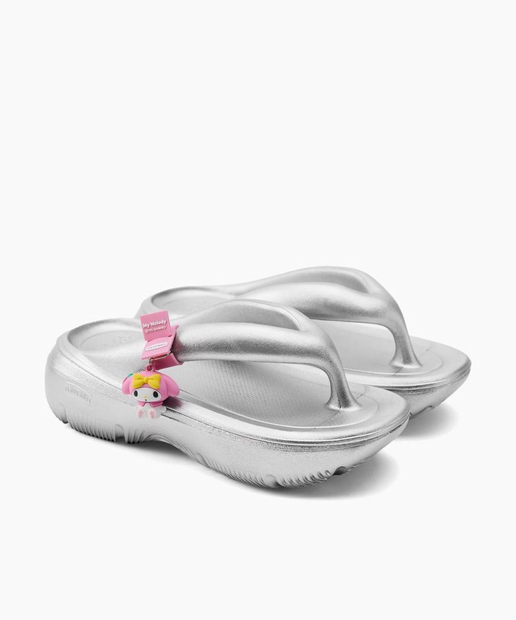 Taw&Toe x Sanrio★Flip Flop Zerovity Plumpy My Melody Silver TAW&TOE ZEROVITY PLUMPY X SANRIO – Thewoorolls