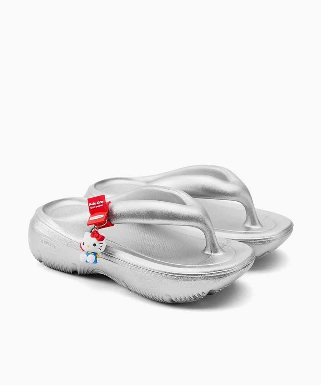 ★Taw&Toe x Sanrio★Flip Flop Zerovity Plumpy Kitty Silver★ TAW&TOE ZEROVITY PLUMPY X SANRIO – Thewoorolls
