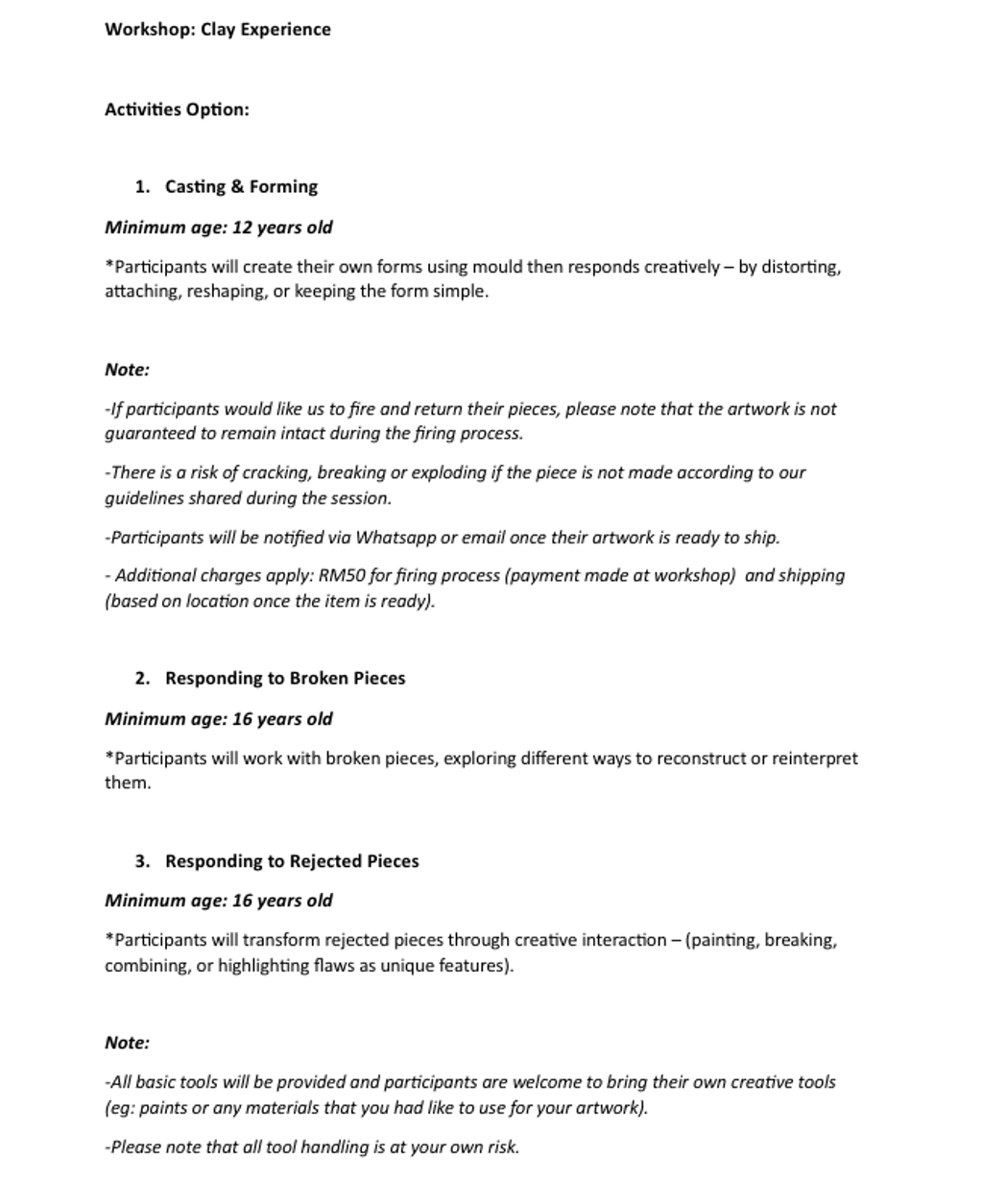 workshop activities 4