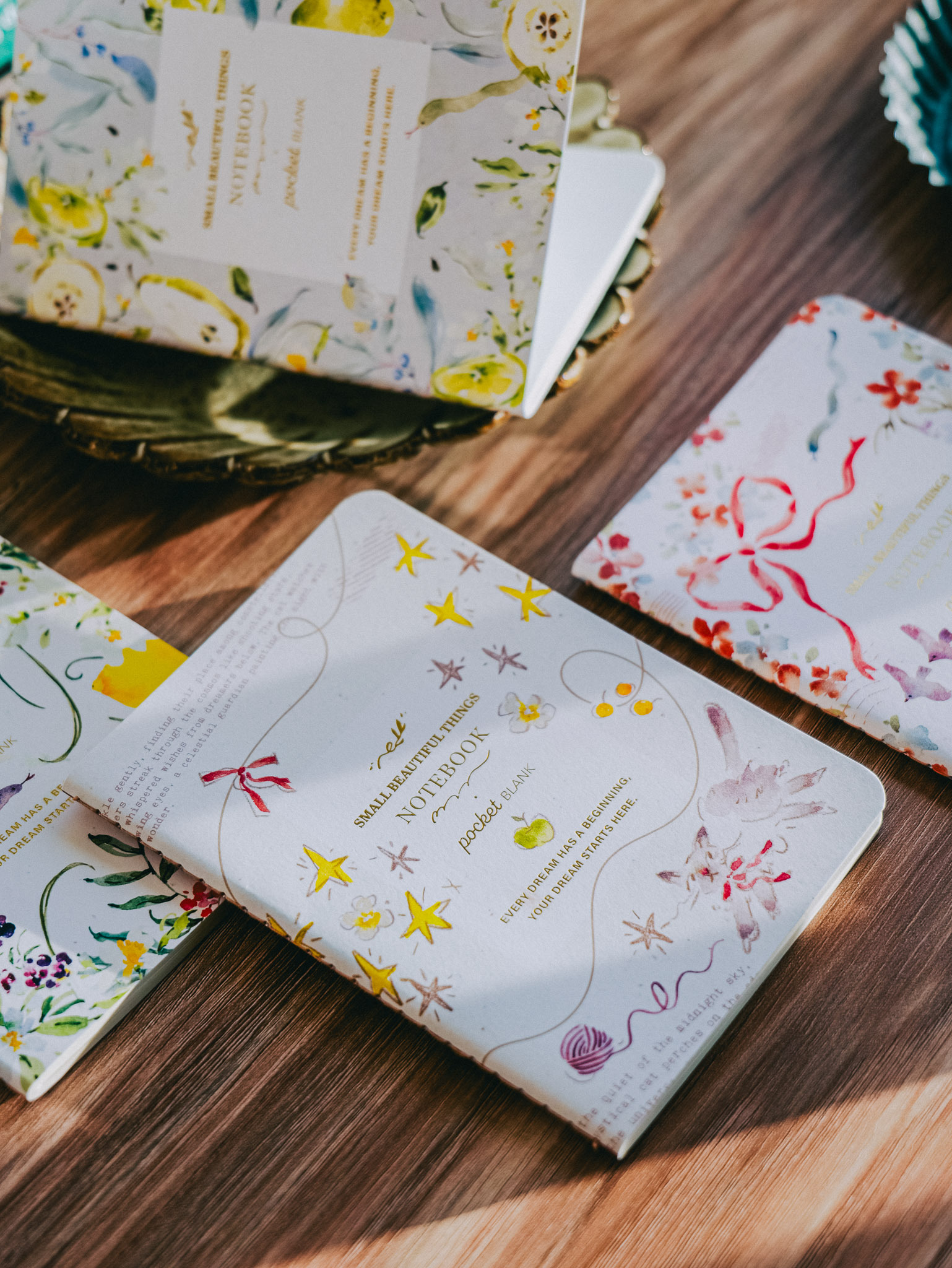 WNB-060-Gold-Foil-Passport-Notebook-Starry-Night-Star-Cat-2