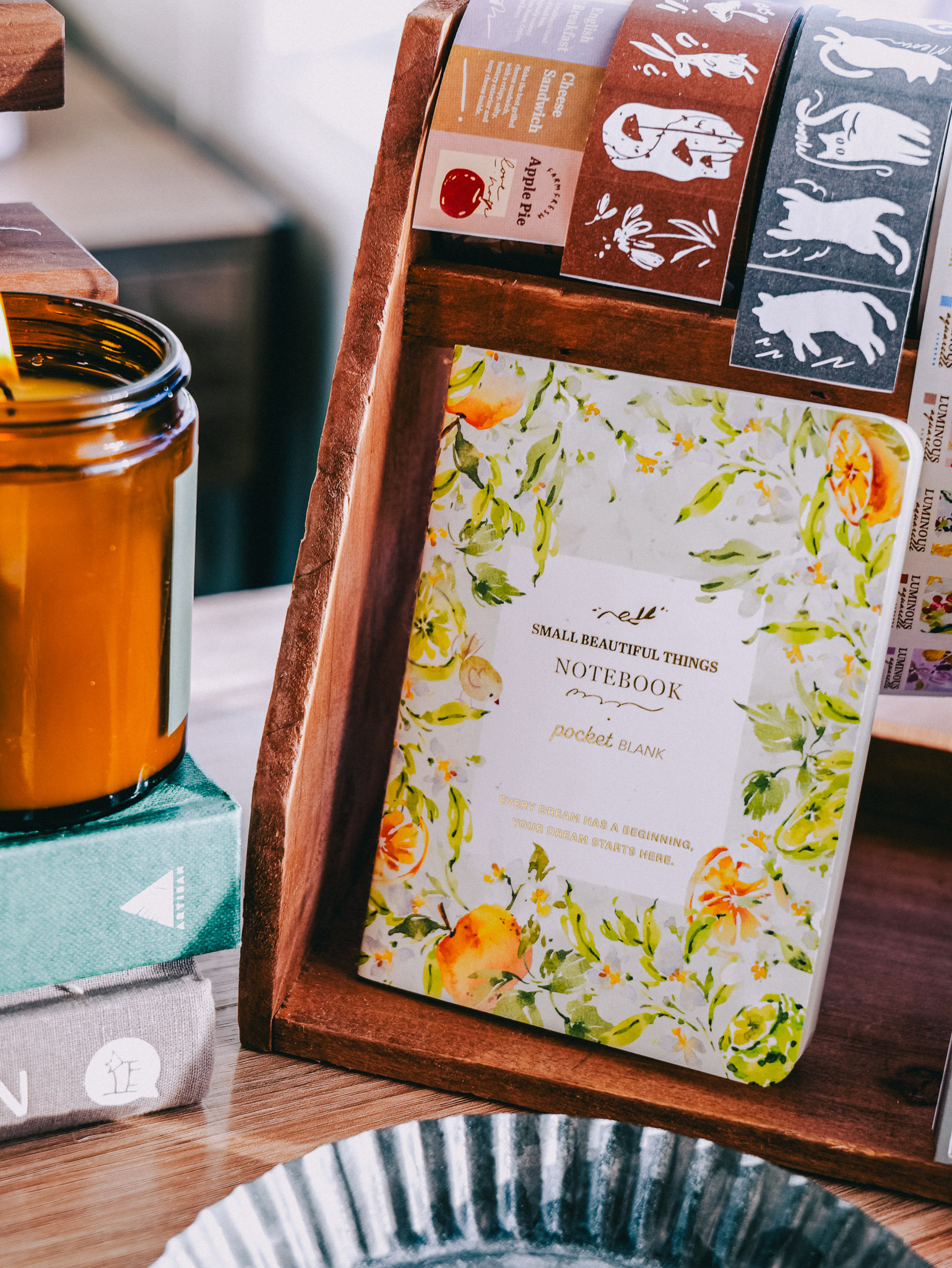WNB-057-Gold-Foil-Passport-Notebook-Wild-Orange-Blossoms-3