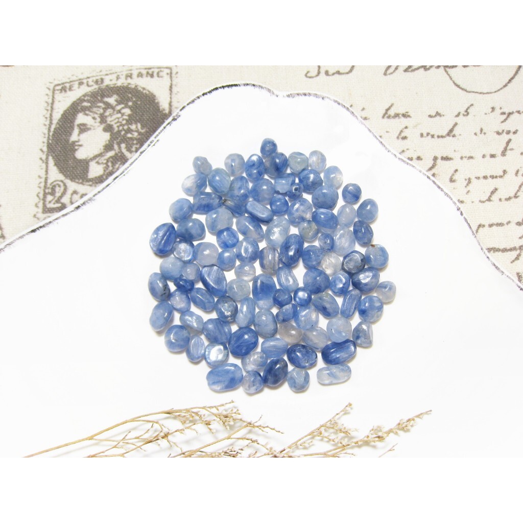 晶格格的多寶格》天然A級巴西透體貓眼藍晶石隨形珠【F2459】寬約5-7.7