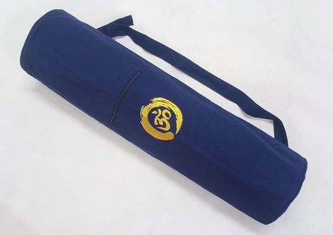 瑜珈墊背帶深藍