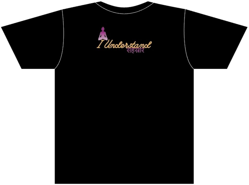 黑色短袖心輪後面