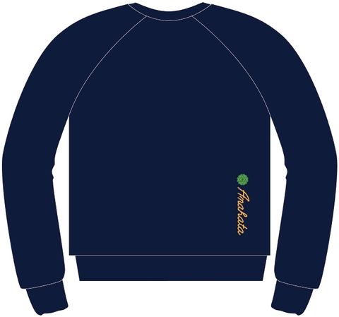 丈青色長袖心輪背面