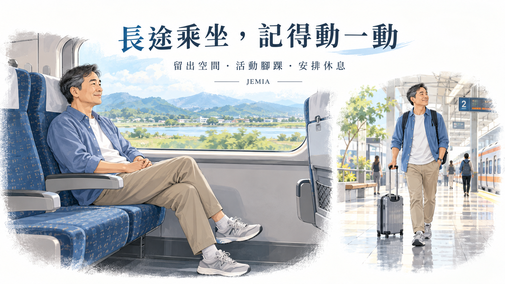長途搭車、搭機怎麼坐得更舒服？把活動與休息排進旅程
