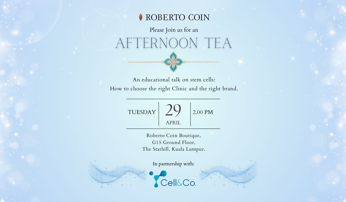 Roberto Coin x Cell & Co Afternoon Tea - 29 April 2025