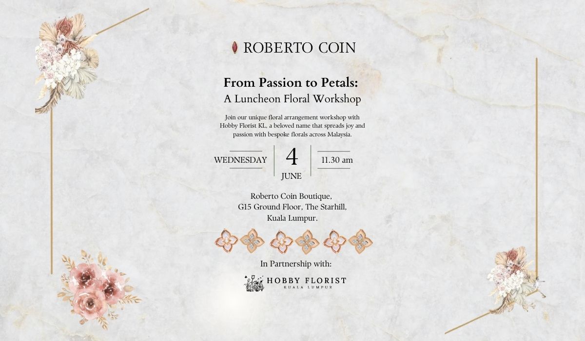 From Passion to Petals: A Luncheon Floral Workshop - 4 June 2025