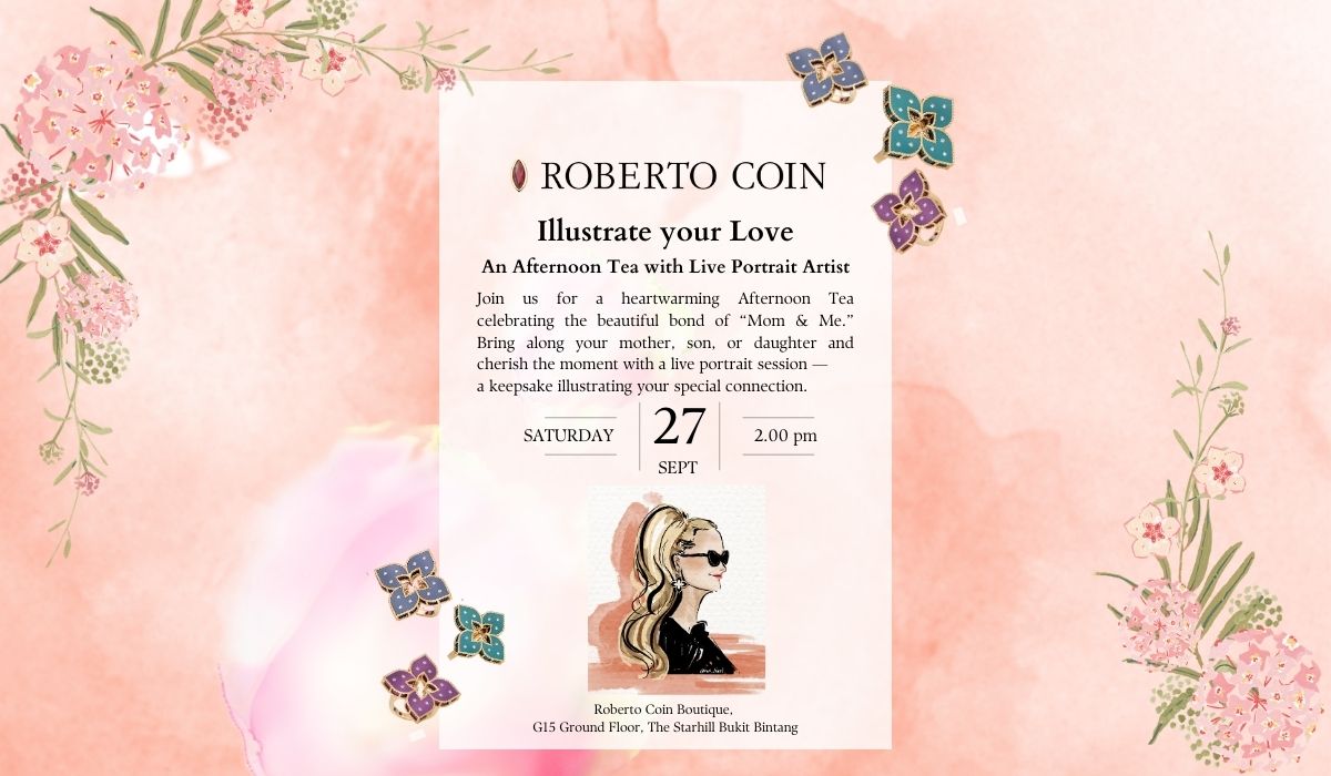 Illustrate you Love - An Afternoon Tea with Live Portrait Artist - 27 September 2025