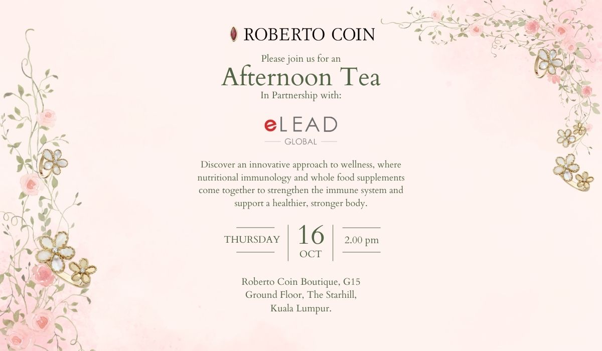 Roberto Coin x eLead Global Afternoon Tea - 16 October 2025