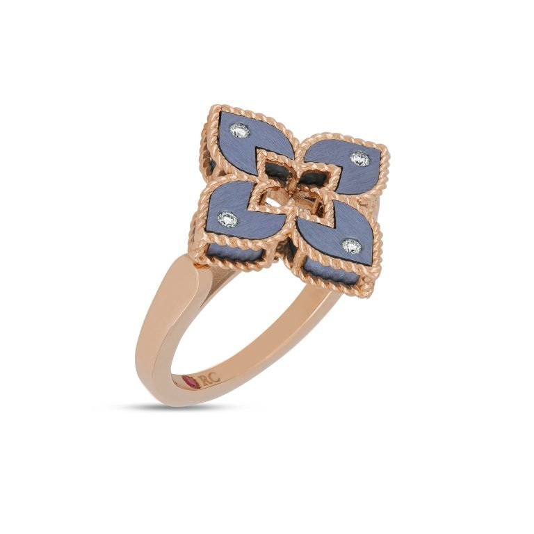 ROBERTO-COIN-VENETIAN-PRINCESS-RING-18K-BLUE-GOLD-AND-ROSE-STYLE-TITANIUM-WITH-DIAMONDS-SMALL-VERSION_ADR777RI3401_SIDE-768x768