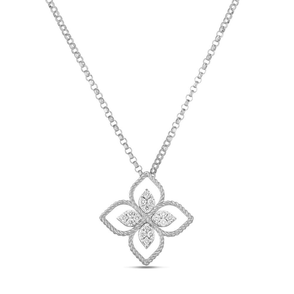 ROBERTO-COIN-PRINCESS-FLOWER-PENDANT-18K-WHITE-GOLD-WITH-DIAMOND-ONE-FLOWER-LARGE-VERSION-ADR777CL2665