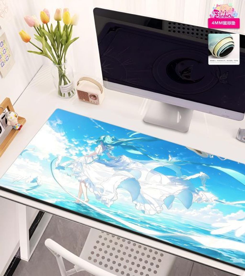 海外代購阿喵畫社_風之海_初音未來-大橫款_新品12k主題超清裝飾畫_滑鼠墊_床_2