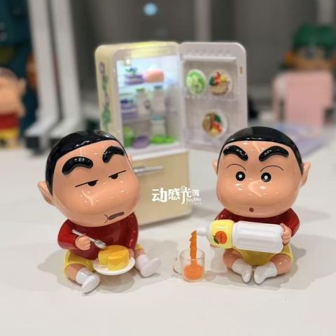 海外代購動感光波_sofubi_第15彈_倒果汁小新&16彈食蛋糕小新_2